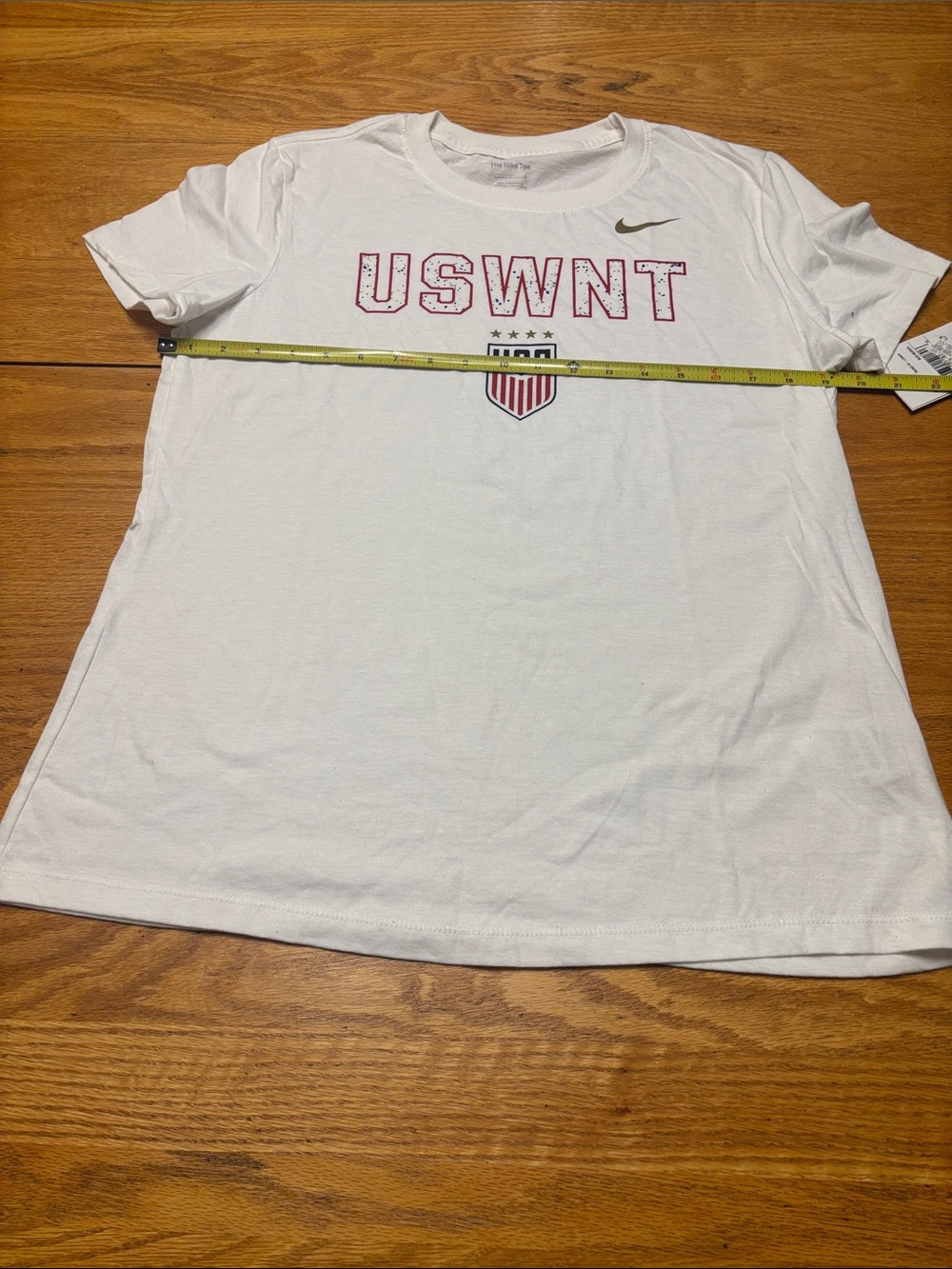 Nike White USWNT Graphic Tee with Charcoal Sweatpants - Picture 7 of 8